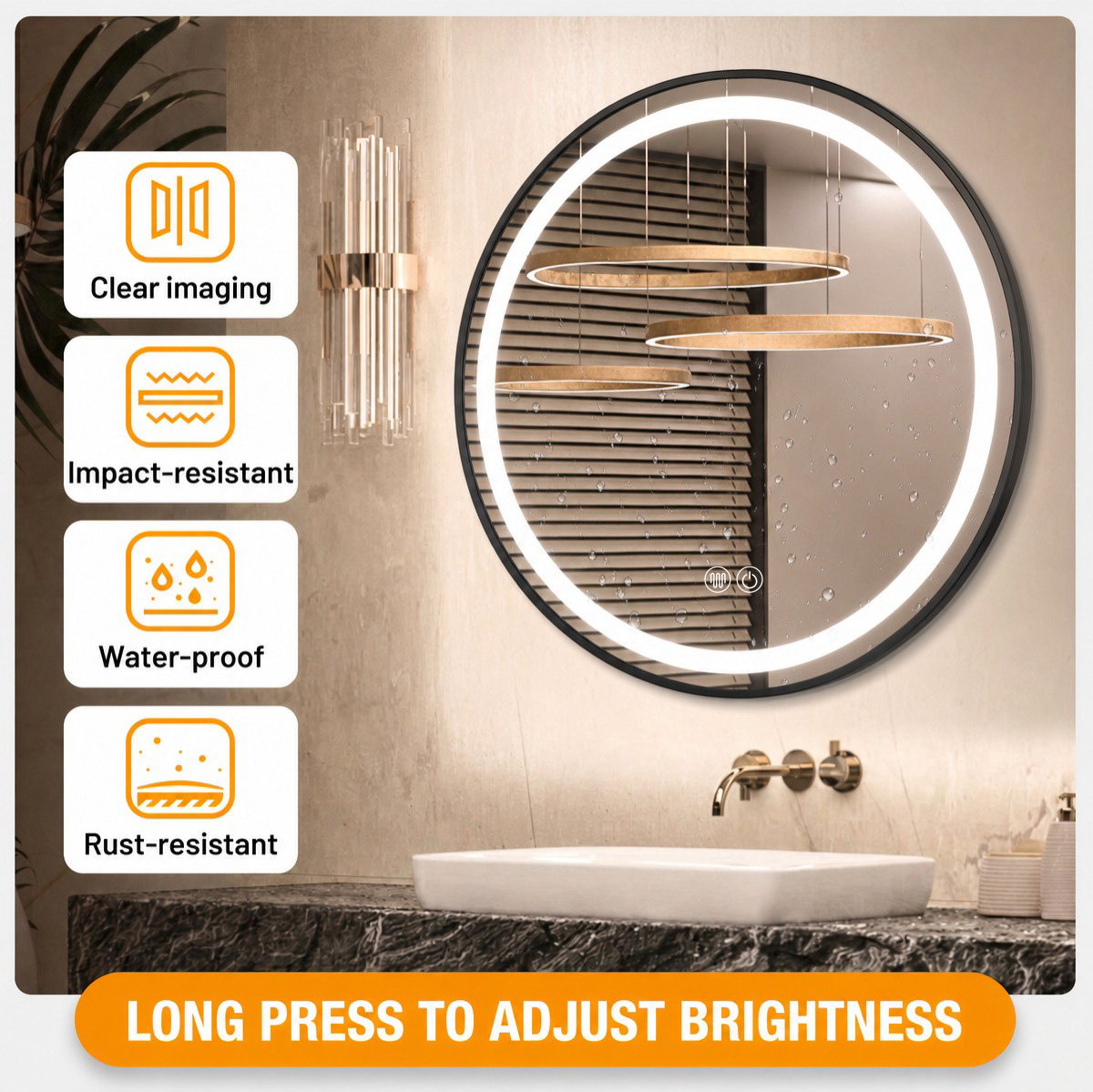 clear imaging, impact-resistant, waterproof, rust-resistant