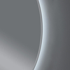 ETL CE Certified Round Ultra Slim Silver Aluminum Framed Fogless Backlit Smart LED Bathroom Wall Decor Vanity Mirror Espejos