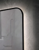 Modern Rounded‑Corner LED Mirror 8mm Thin Aluminium Frame For Bathroom & Hotel