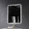 Modern Rectangular LED Backlit Bathroom Mirror With Acrylic Frame Touch Control Wall Mounted Smart Vanity Mirror for Home Hotel Bathroom Renovation