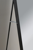 Rounded‑Corner LED Full‑Length Standing Mirror Black Frame With Perimeter Light