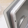 Premium Sand‑Textured LED Bathroom Mirror Touch Dimmable Light & Makeup Magnifier