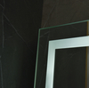 Sandblasted LED Bathroom Mirror with Bluetooth Speaker & Makeup Magnifier