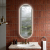 LED Three Colors Modern Lighted Vanity Wall Backlit Bathroom Mirror