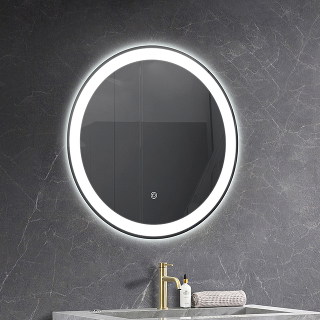 Professional UL ETL Certified 5mm Silver Wall Round Backlit Bathroom LED Mirror