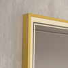 Rectangle Gold Framed Smart Illuminated LED Wall Mounted Home Decor Vanity Makeup Cosmetic Dressing Light Bathroom Mirror