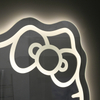 Hello Kitty Shaped LED Backlit Bathroom Mirror Wall Mounted Touch Control