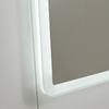 Slim Vertical Bathroom Vanity Mirror With Smooth Acrylic LED Frame, Wall‑Hanging Illuminated Mirror With Single Touch Button For Upscale Residential Bath Interiors