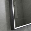 Luxury Backlit Vanity Mirror 35mm Black Frame For Hotel & Apartment Bathroom
