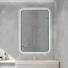 Modern Rounded‑Corner LED Mirror 8mm Thin Aluminium Frame For Bathroom & Hotel