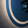 Luxury Oval Smart LED Mirror Touch Control Wall‑Mounted