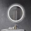 Backlit Frameless Vanity Smart Wall Espejos Dimmer Defogger Three Colors Light Mirror
