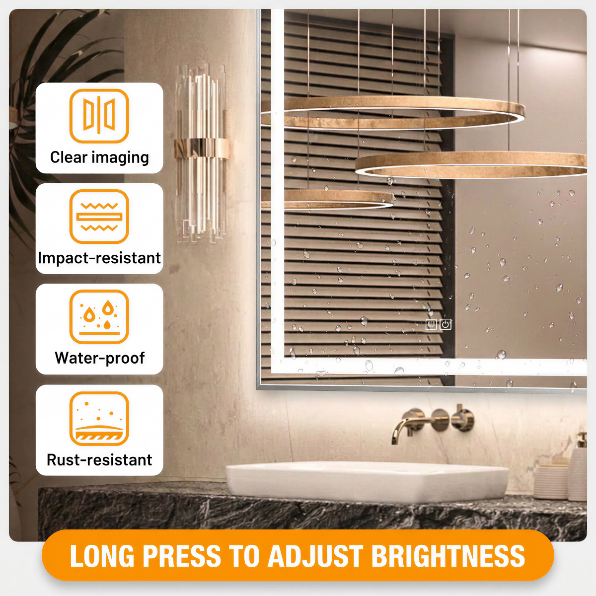 clear imaging, impact-resistant, waterproof, rust-resistant