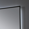 Square Thin Black Aluminum Framed Backlit Smart Anti-Fog Dimmable Illuminated LED Bathroom Wall Mounted Home Decor Vanity Makeup Cosmetic Light Mirror