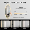 Irregular Free‑Form Wall Mounted LED Backlit Full‑Length Mirror Modern Decorative Standing Mirror With Touch Sensor for Living Room Home Decor