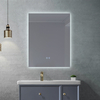 Sleek Vertical Rectangular Back‑Glow Bathroom Mirror, Soft Surround Back Lighting, Touch‑Controlled Wall‑Mounted Vanity Mirror For Modern Home Bath Spaces