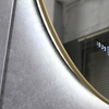 Hotel‑Grade Oval Smart LED Mirror 8mm Gold Aluminium Frame Anti‑Fog