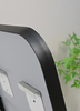 Rounded‑Corner LED Full‑Length Standing Mirror Black Frame With Perimeter Light