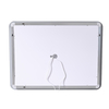 Modern Rounded Rectangular LED Bathroom Mirror With Sand‑Blasted Front Light Strip Anti‑Fog Touch Control Wall Mounted Smart Vanity Mirror for Home Hotel