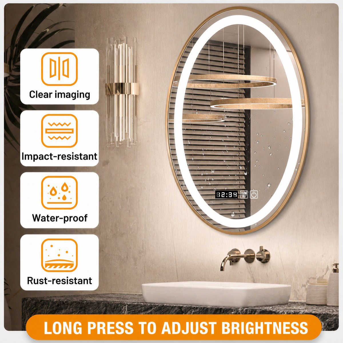 clear imaging, impact-resistant, waterproof, rust-resistant