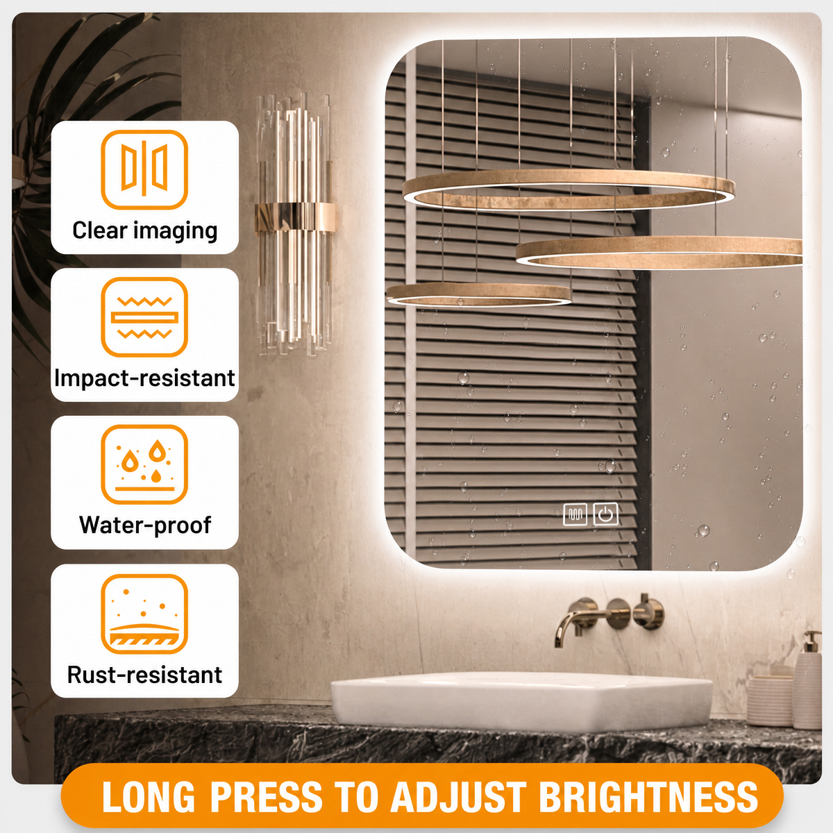 clear imaging, impact-resistant, waterproof, rust-resistant