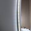 ETL CE Certified Round Ultra Slim Silver Aluminum Framed Fogless Backlit Smart LED Bathroom Wall Decor Vanity Mirror Espejos