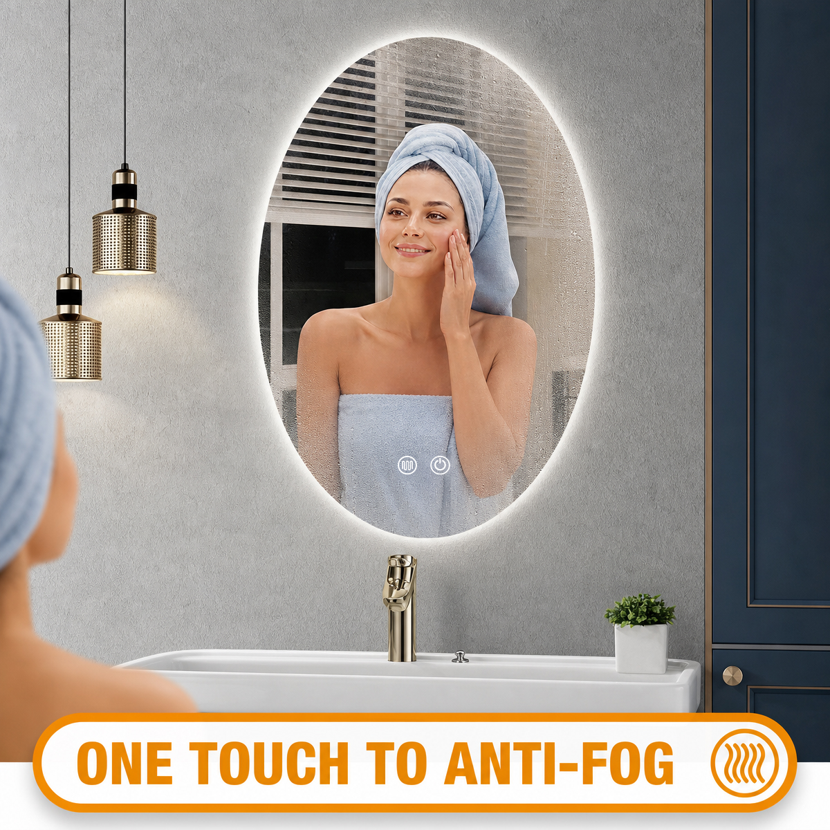 one touch to anti-fog