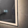 Spremium Contemporary Square Light‑Edged Vanity Mirror, Surrounding LED Lighting Wall‑Mounted Decor Mirror Ideal for Hotel Bathroom Upgrades