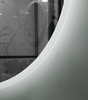Circular LED Vanity Mirror Surround Backlit Light Minimalist White Border For Bathroom Wall Decor