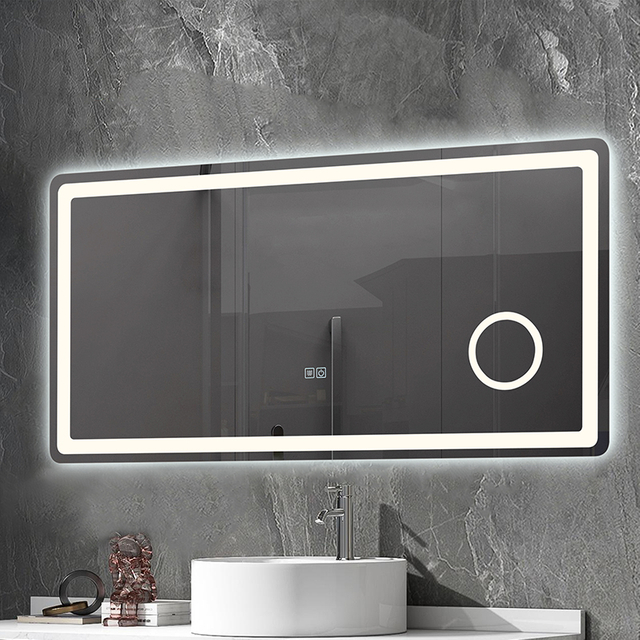 American Style Magnified Wall Mounted Bathroom Makeup LED Light Mirror