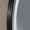 Contemporary Crystal Clear Glass Demister 60X80 Round Illuminated LED Mirror