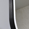 Wholesale Oval Black Framed Smart Illuminated LED Anti-Fog Bathroom Vanity Makeup Cosmetic Wall Decorative Dressing Light Bath Mirror