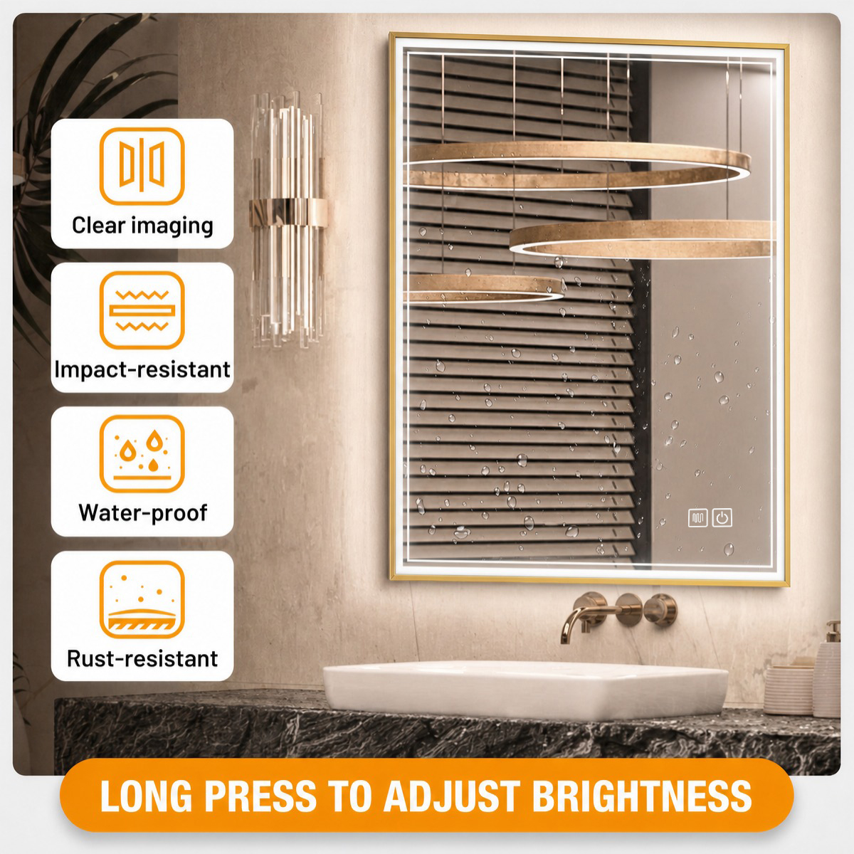 clear imaging, impact-resistant, waterproof, rust-resistant