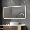 48"X24" LED Bathroom Mirror with Golden Framed for Hotel Vanity Espejo