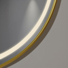 Espejo Intelligent Golden Framed LED Bathroom Smart Anti-Fog LED Mirror for Vanity