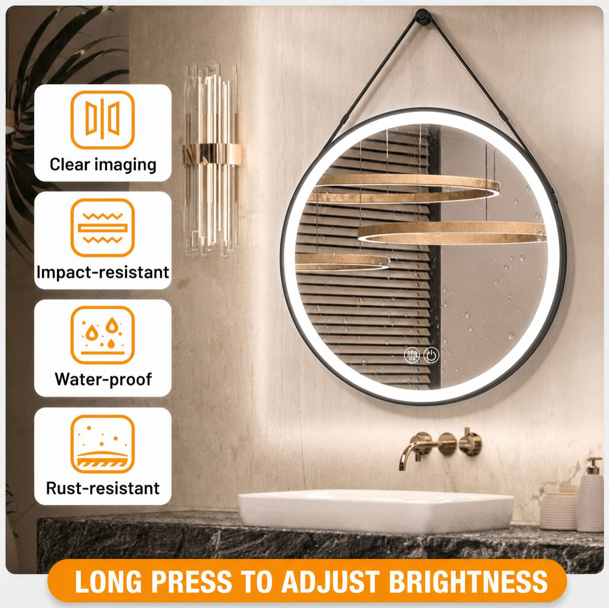 clear imaging, impact-resistant, waterproof, rust-resistant